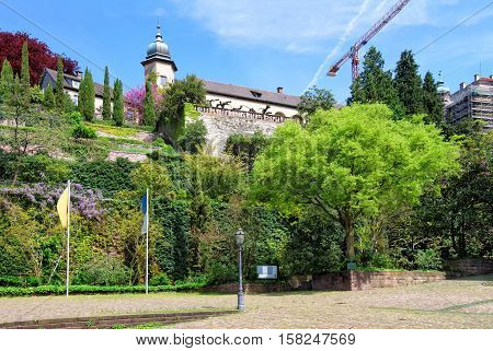 New Castle And Its Terrace In Baden Baden