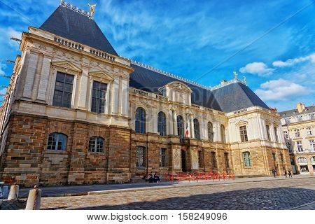 Parliament Of Brittany Region In Rennes In France