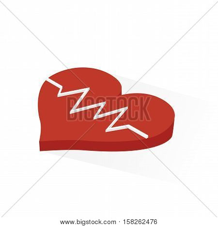 Isometric Medical Heart Rhythm Icon, Vector, illustration