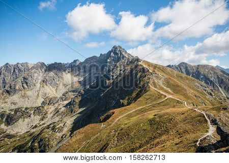 Tatry. Poland and Slovakia boundary autumn landskapes