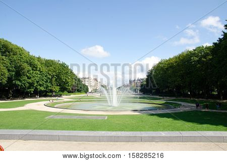 the nice Jubel Park in Brussels Belgium
