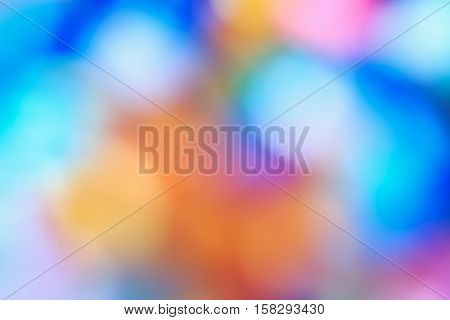 Abstract colorful blurry background cold colors tone cinematic effect