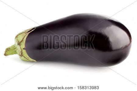Eggplant or aubergine vegetable isolated on white background cutout