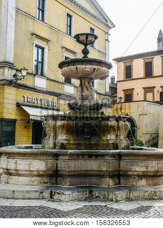 Hdr View Of The City Of Sutri