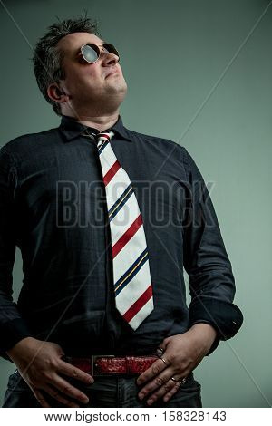 Self-important Man Feeling Ready To Command