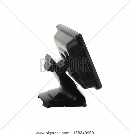 Point Of Sale System with Screen Monitor On White Background