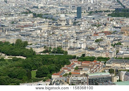 The City Skyline At Daytime. Paris, France. Taken From The Tour Montparnasse