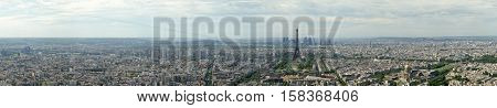 The City Skyline At Daytime. Paris, France. Taken From The Tour Montparnasse