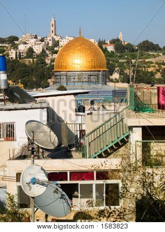 Guld kuppel af Jerusalem