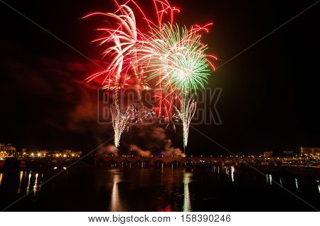 San Juan Fireworks at Badajoz Extremadura Spain