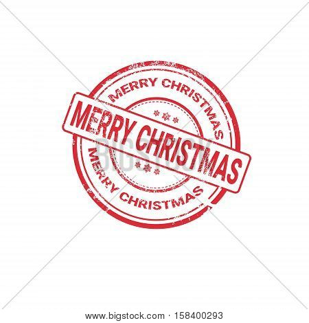 Happy New Year Merry Christmas Greeting Card Decoration Laber Web Icon Flat Vector Illustration