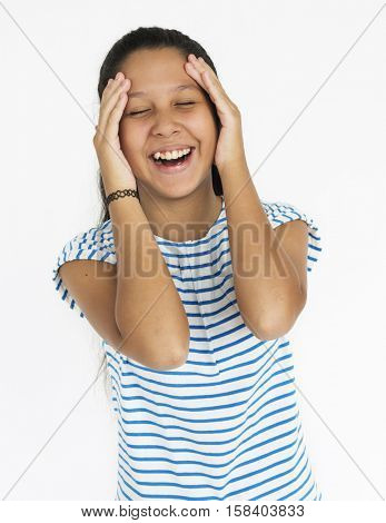 Woman Lady Casual Studio Model Natural Portrait Concept