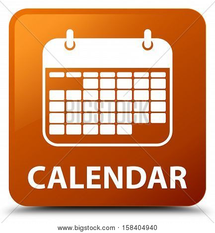 Calendar (appointment icon) on brown square button