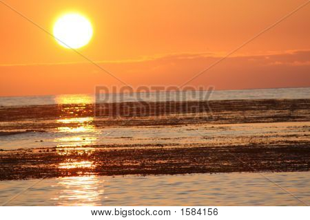 Coucher de soleil sur la côte californienne