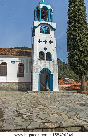 Orthodox church in village of Potamia, Thassos island,  East Macedonia and Thrace, Greece