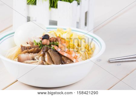 chinese tradition, birthday misua or noodles for long life