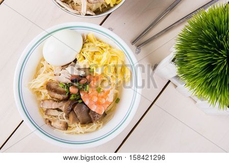 chinese tradition, birthday misua or noodles for long life