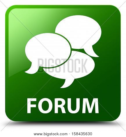 Forum (comments icon) on green square button