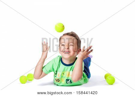 Boy Catches The Ball