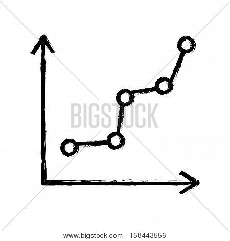 cartesian plane statistics icon vector illustration graphic design