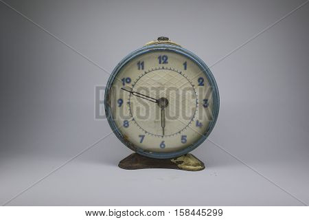 old clock, since the Soviet Union, for steampunk, white background