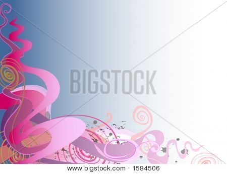 Swirly Floral bakgrund 2