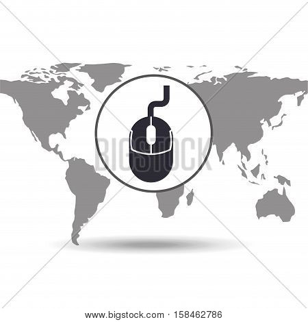 technology social media world map vector illustration eps 10