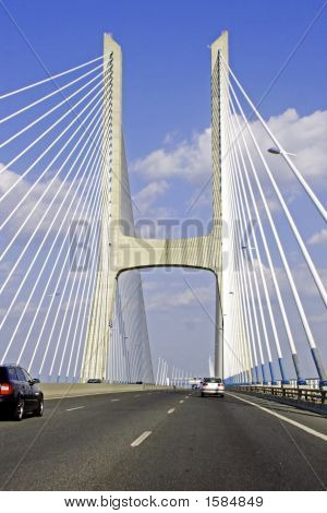 Ponte Vasco Da Gama em Portugal Europa