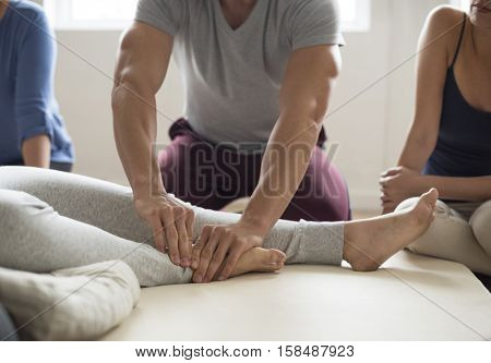 Health Wellness Massage Training Concept