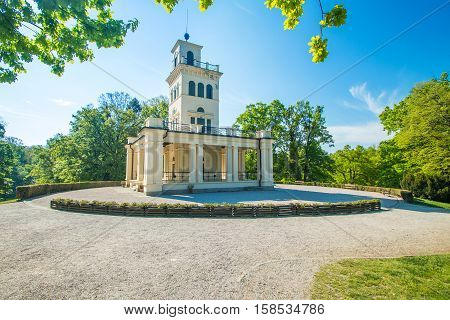 Pavilion in park Maksimir in Zagreb, Croatia