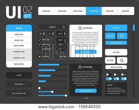 Vector UI Web Kit Vector & Photo (Free Trial) | Bigstock