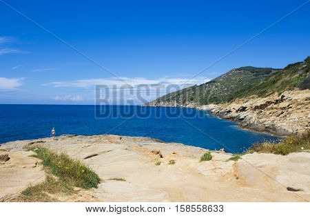 lily island beautiful colorfull landscape in Italy