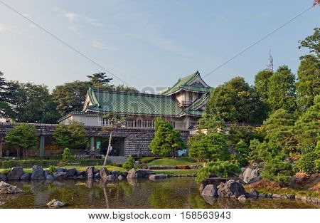 TOYAMA JAPAN - JULY 31 2016: Sato Museum of Art and Tea Ceremony on the ground of former Toyama castle. Founded in 1961 by the late Sato Sukekuro businessman and the master of tea ceremony