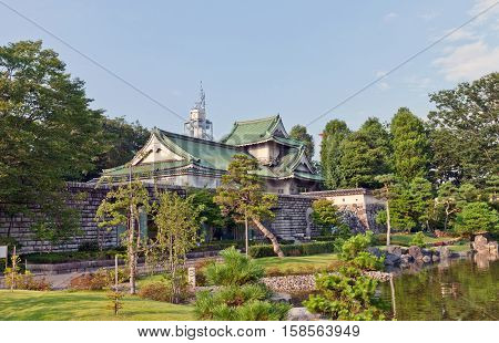 TOYAMA JAPAN - JULY 31 2016: Sato Museum of Art and Tea Ceremony on the ground of former Toyama castle. Founded in 1961 by the late Sato Sukekuro businessman and the master of tea ceremony
