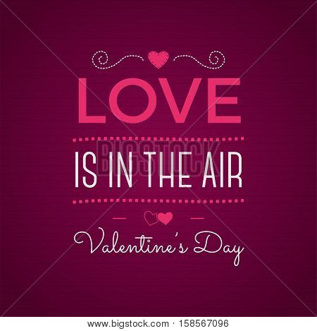 Valentine day typography. photo typography overlay, inspirational text. Valentine day label. Custom quote on pink background. Best for gift card, brochure. Stock .