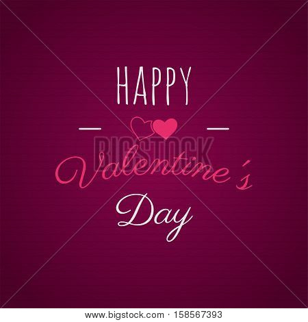 Happy Valentines day lettering. photo overlay, hand drawn lettering , inspirational text. Valentine day label. Custom quote on pink background. Best for gift card, brochure. Stock .