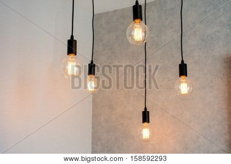 Light bulbs Edison  Illuminating as life bright