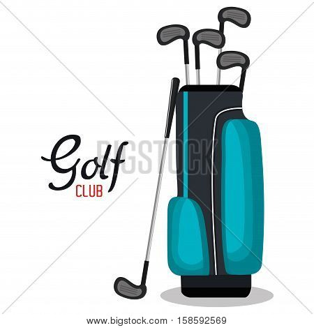 golf club sport icon vector illustration design