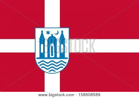 Flag of Svendborg in Southern Denmark Region
