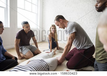 Health Wellness Massage Training Concept