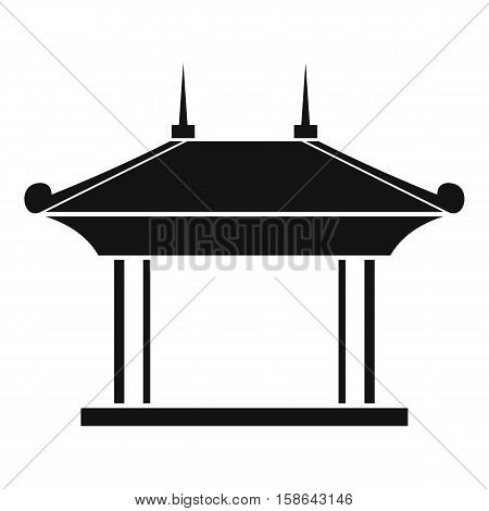 Pagoda icon. Simple illustration of pagoda vector icon for web
