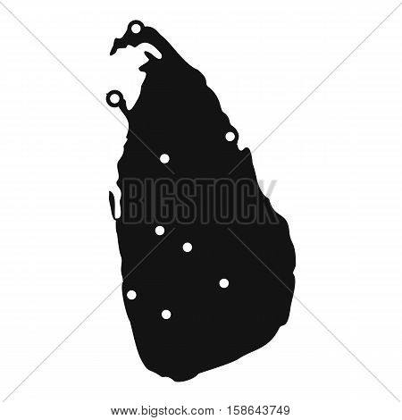 Map of Sri Lanka icon. Simple illustration of map of Sri Lanka vector icon for web