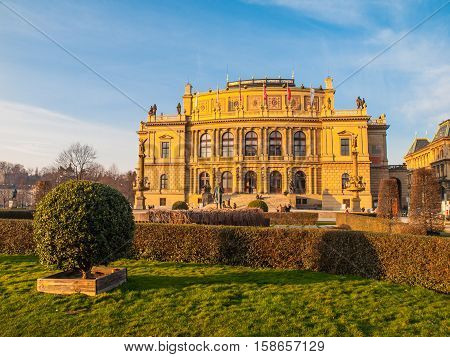 The Rudolfinum - neo-renaissance building and seat of Czech Philharmonic Orchestra, Prague, Czech Republic