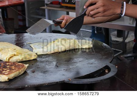 Indonesian traditional food martabak snacks fast food sayuran cook
