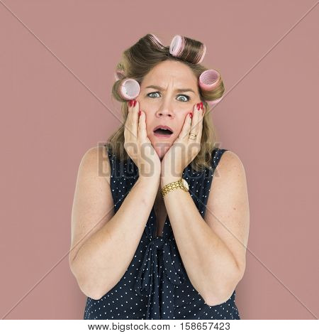 Woman Surprise Shock Stun Awful Concept