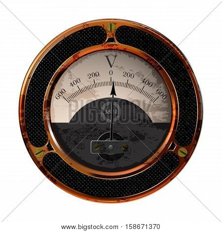 Ancient measuring device in the style of steampunk