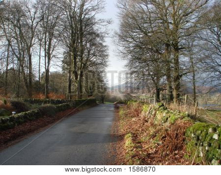 schottische Road im winter