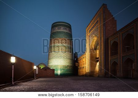 Oriental buildings of old city of Itchan Kala. Khiva, Uzbekistan