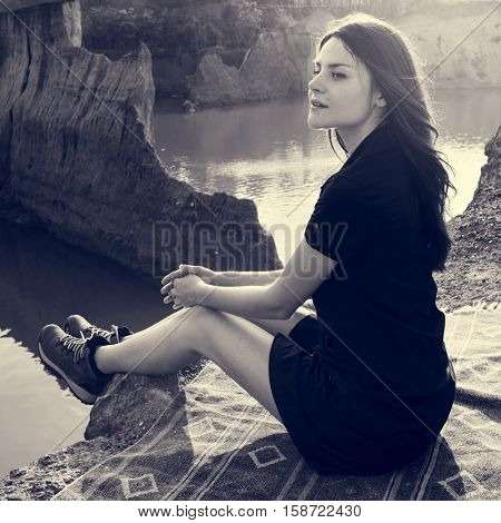 Woman Travel Backpacker Adventure Concept