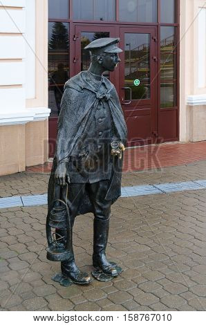 MOGILEV BELARUS - SEPTEMBER 29 2016: Sculpture 